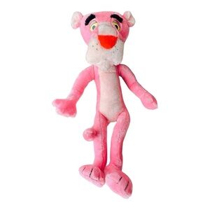 VTG 1980 Rare Huge Mighty Star Poseable Pink Panther Stuffed Animal Toy 25"